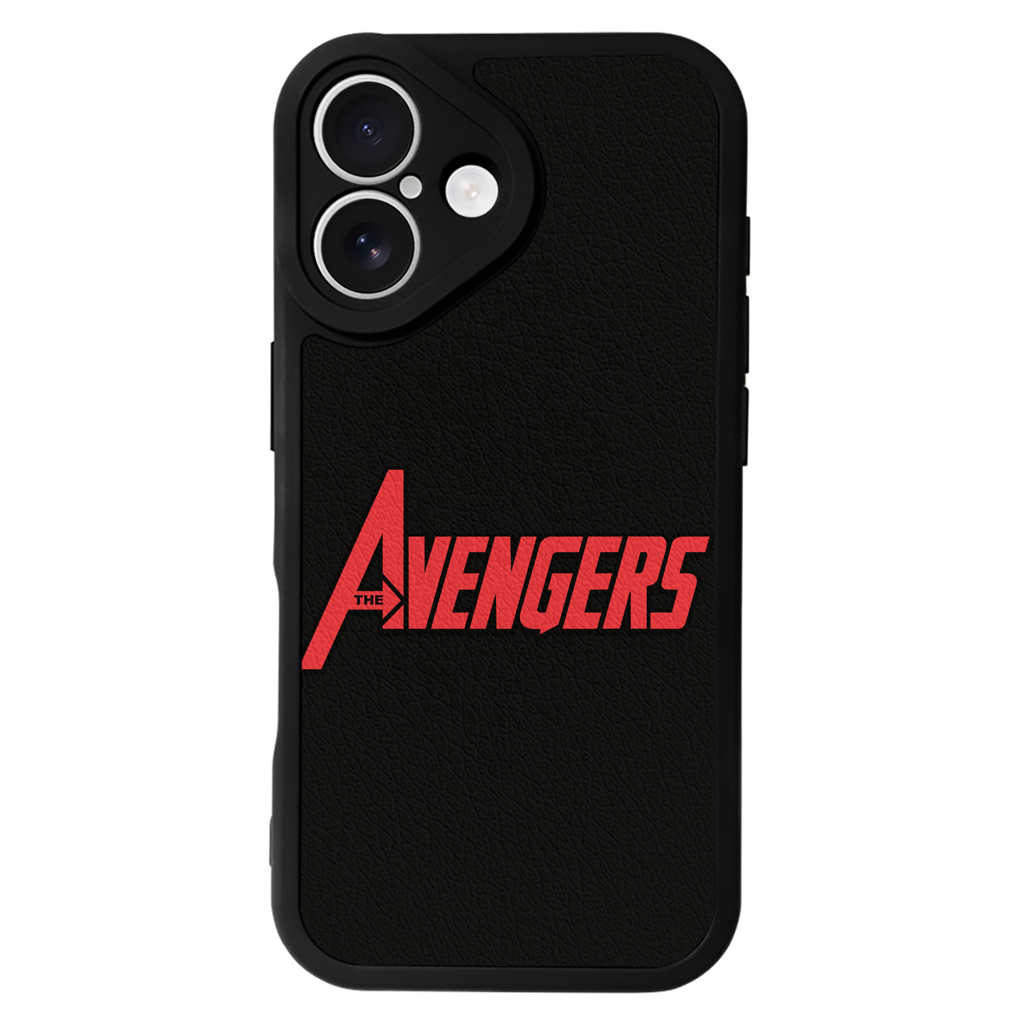 （画像用） アベンジャーズ The Avengers 【iPhone 16シリーズ対応】シリコンスマホケース（レザー調） 材質：シリコン